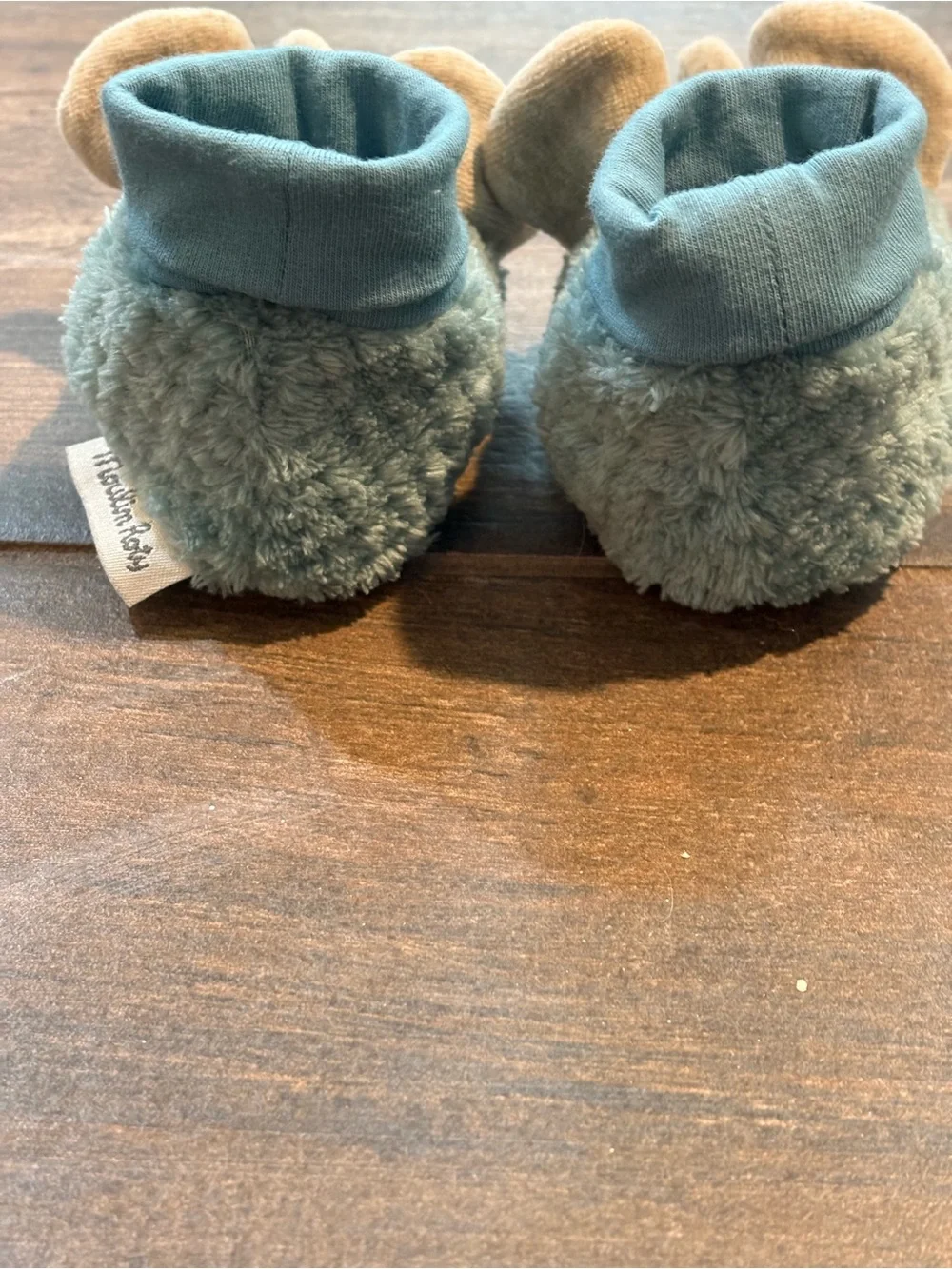 Moulin Roty Sous min Baibab Blue Bergamamote The Elephant Baby Slippers Booties